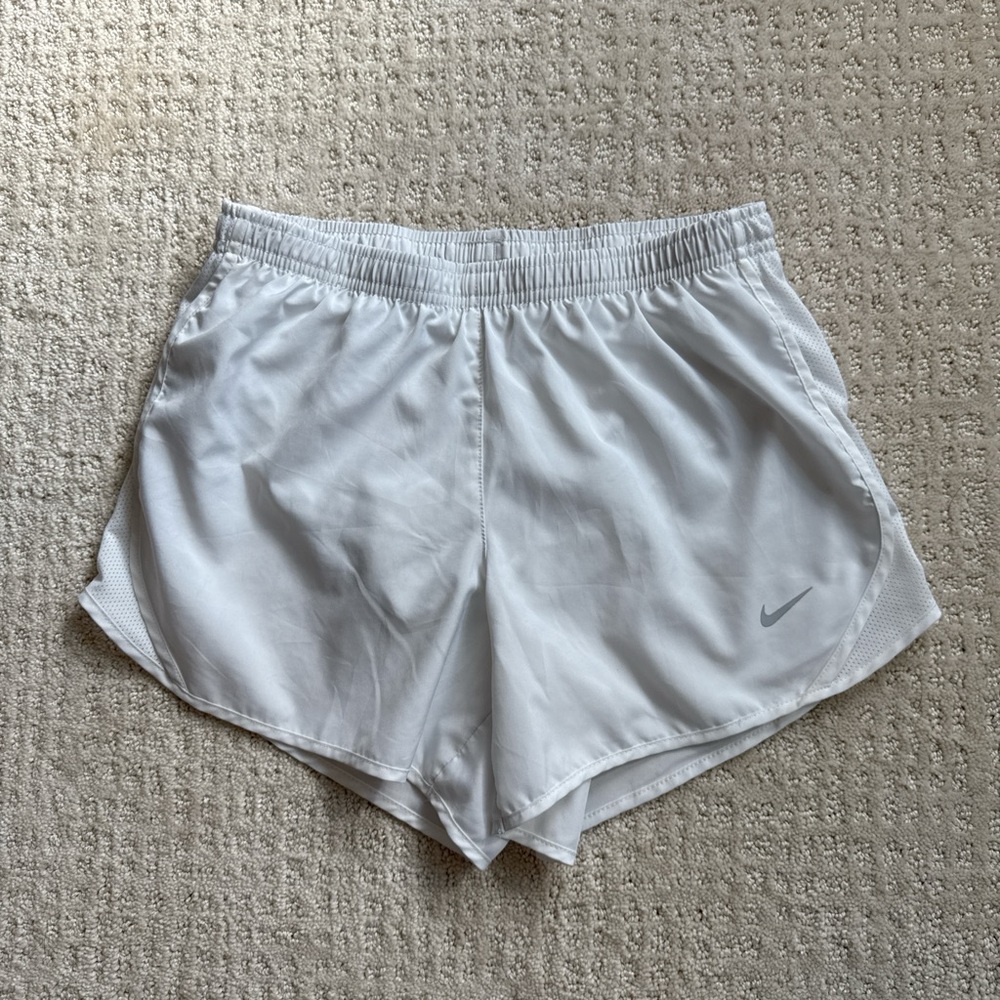 Nike YOUTH Athletic White Shorts
